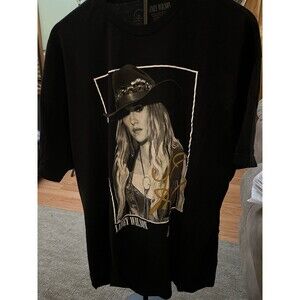 Lainey Wilson Shirt Black Gold Signature Unisex T-shirt - Size 2XL(50/52)